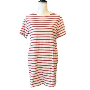 GAP Relaxed Short Sleeve T-Shirt Dress Women’s SZ XSP in Red White Blue Stripe